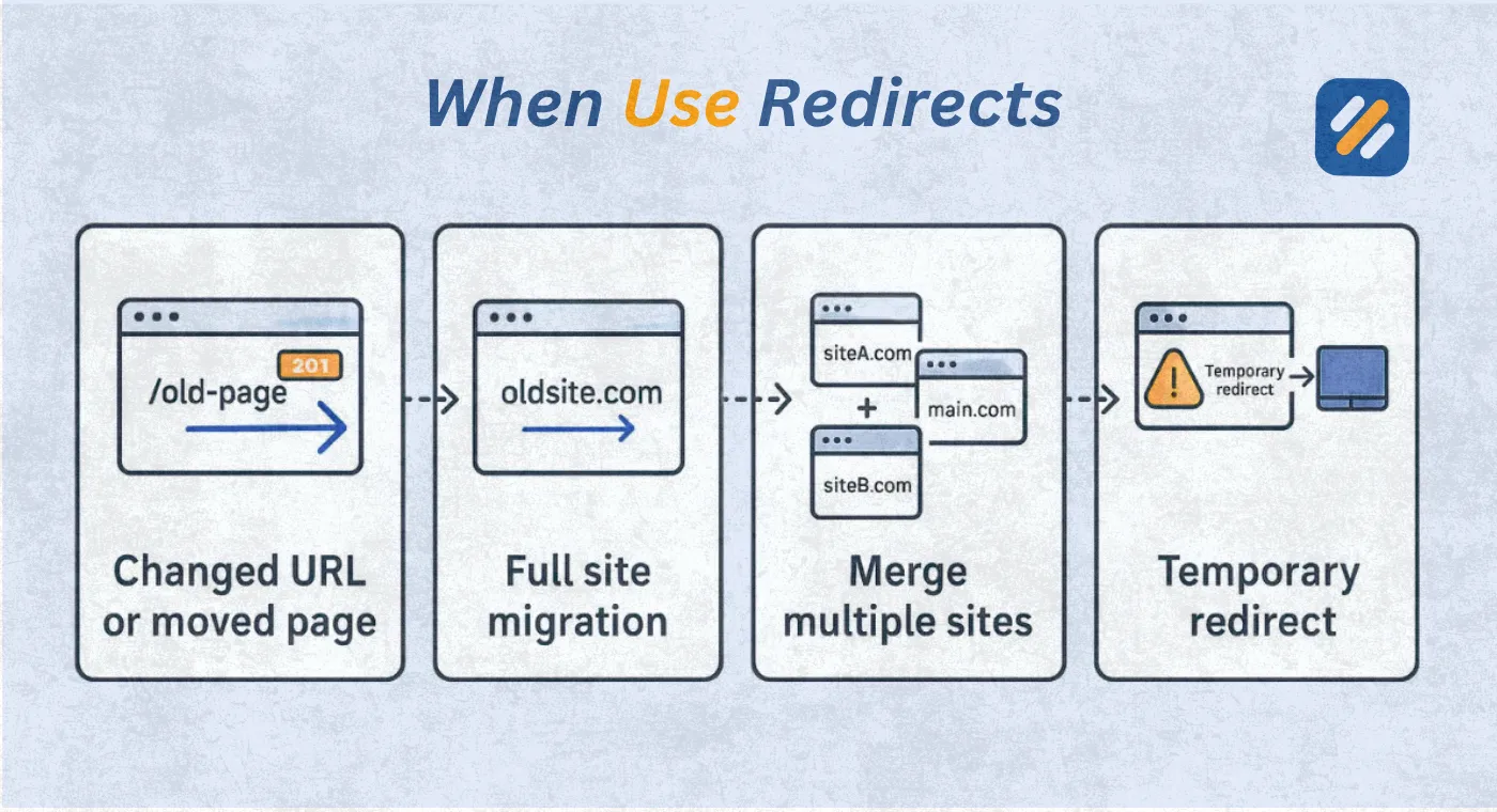 When Use redirections